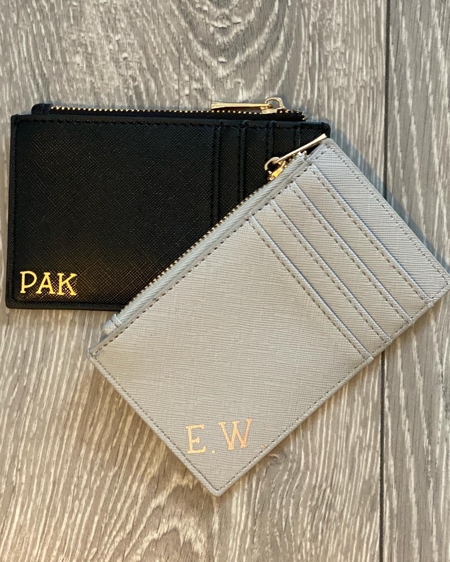 Pu Leather Personalised Card Holder