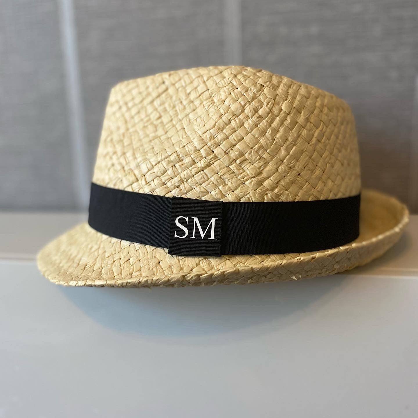 Unisex Trilby Straw Hat