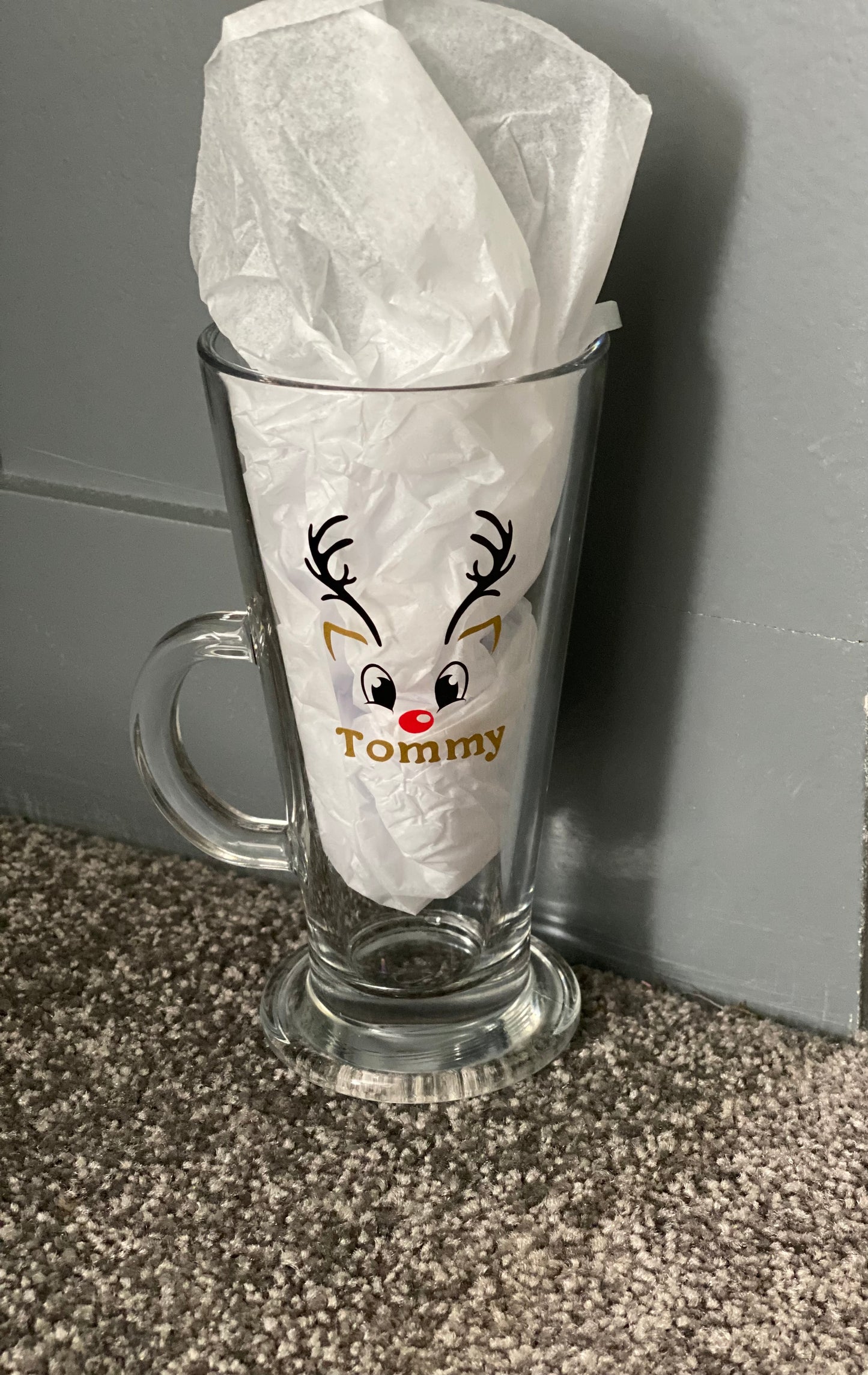 Reindeer Hot Chocolate Glass