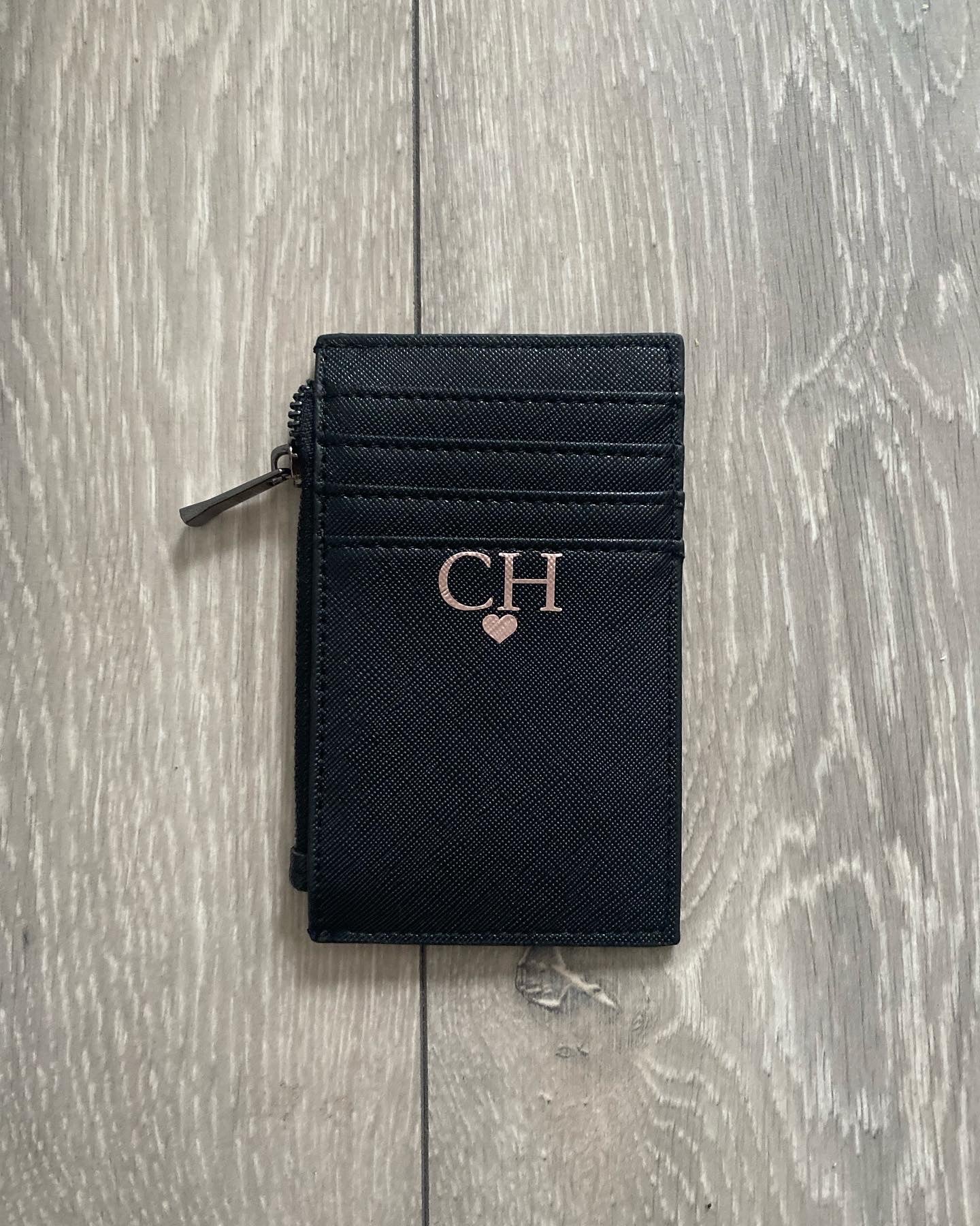 Pu Leather Personalised Card Holder