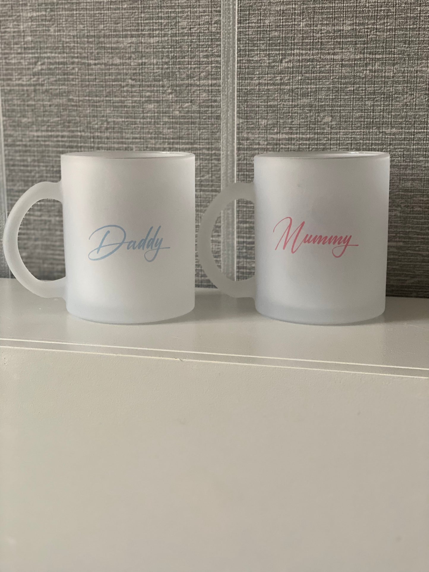 Personalised Frosted Glass Mugs