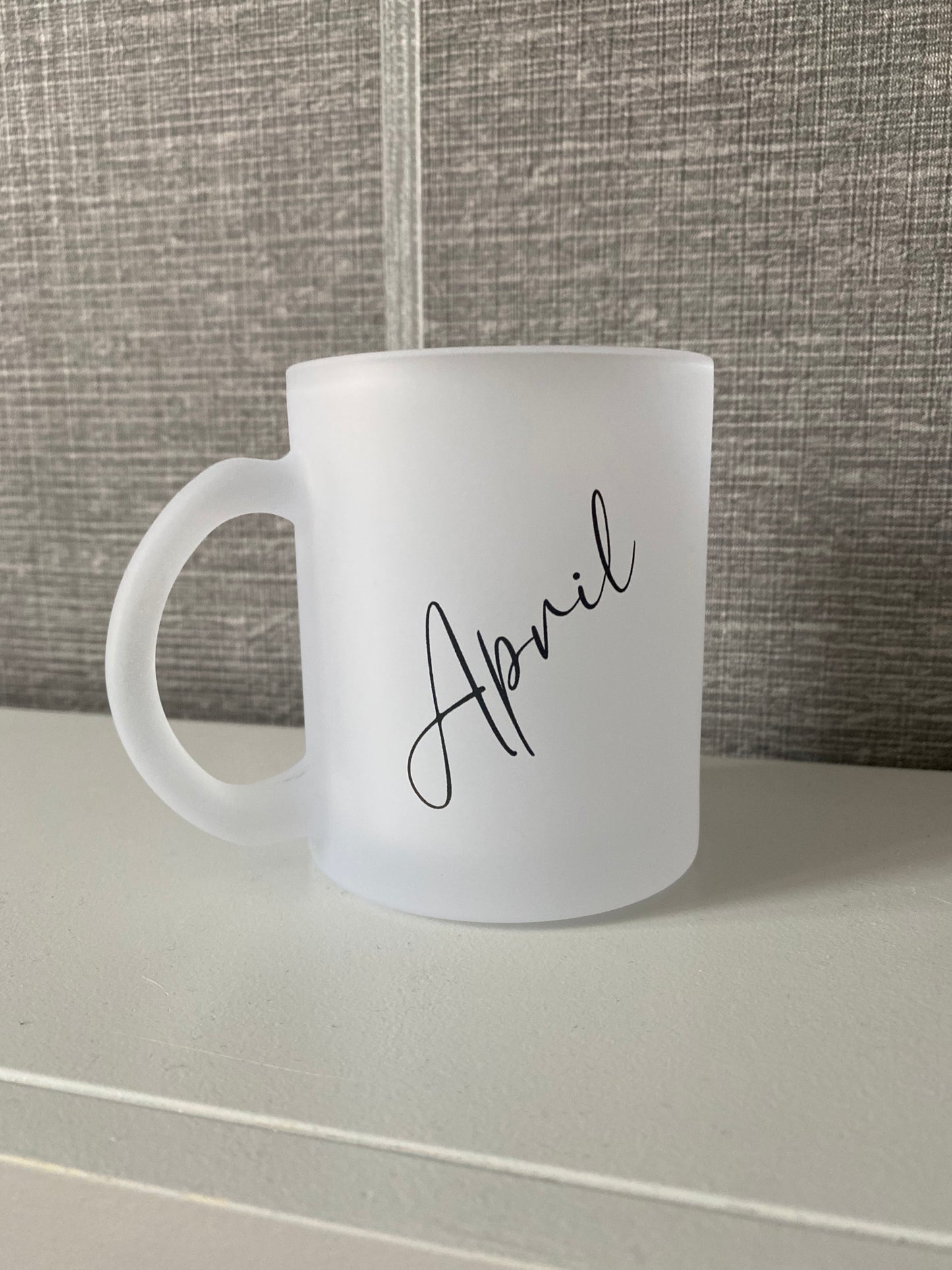 Personalised Frosted Glass Mugs