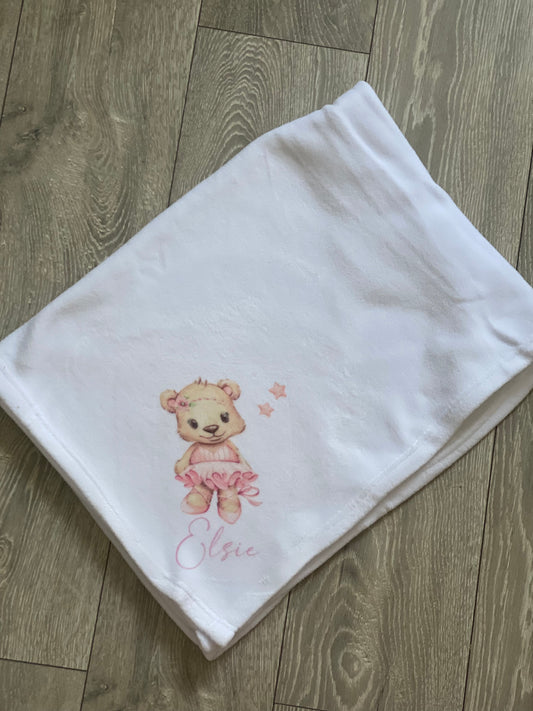 Fleece Personalised Baby Blanket