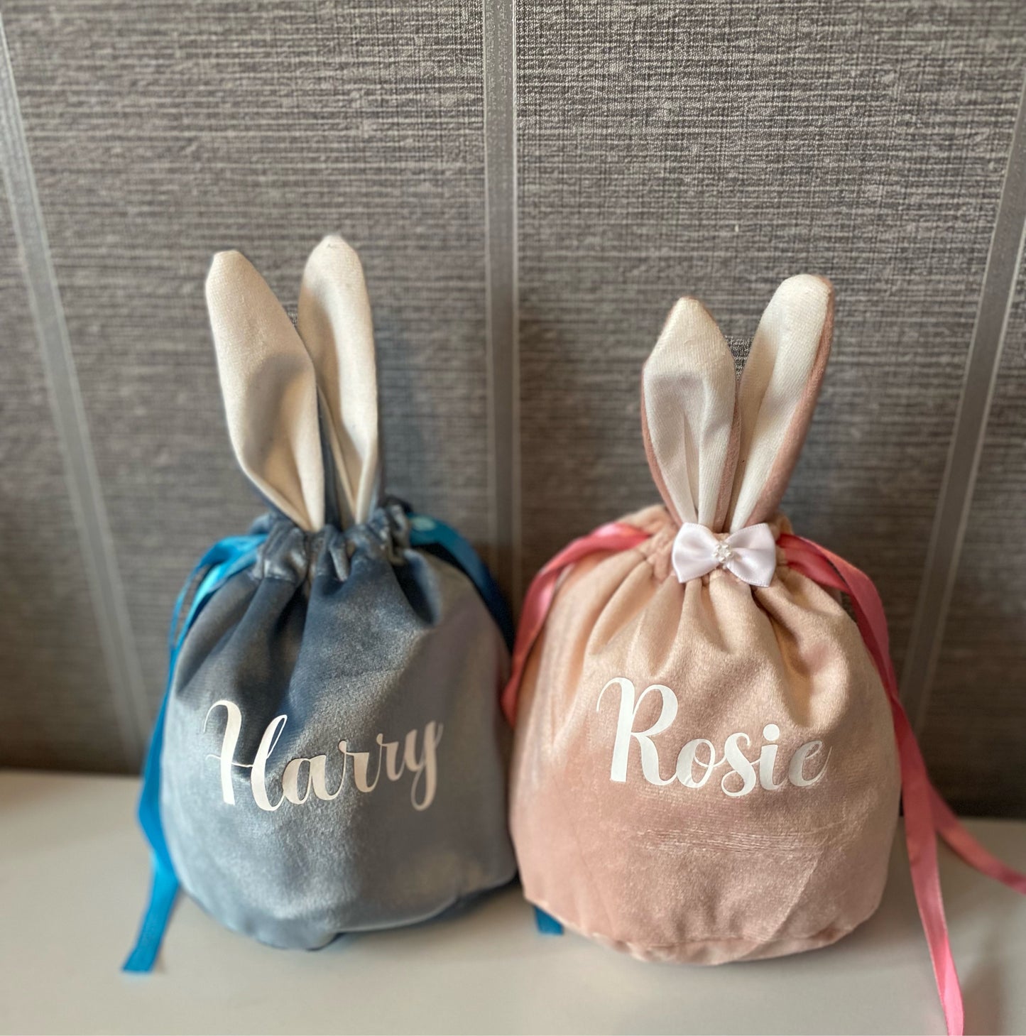 Personalised Bunny Pouches