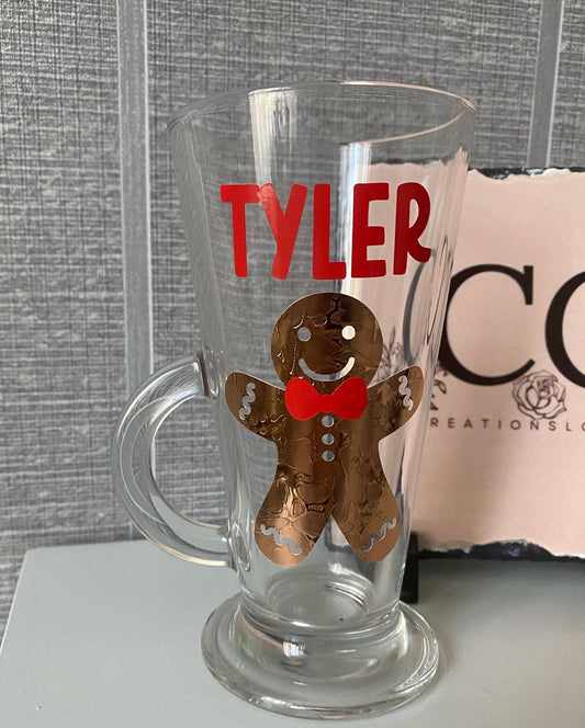 Gingerbread Boy/Girl Hot Chocolate Glass