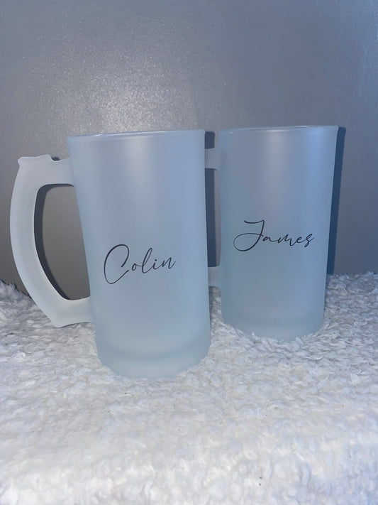 Personalised Frosted Tankard