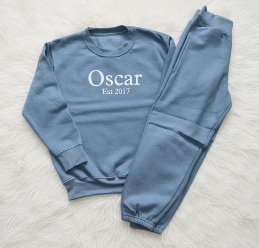 Unisex Est Personalised Crewneck Tracksuit