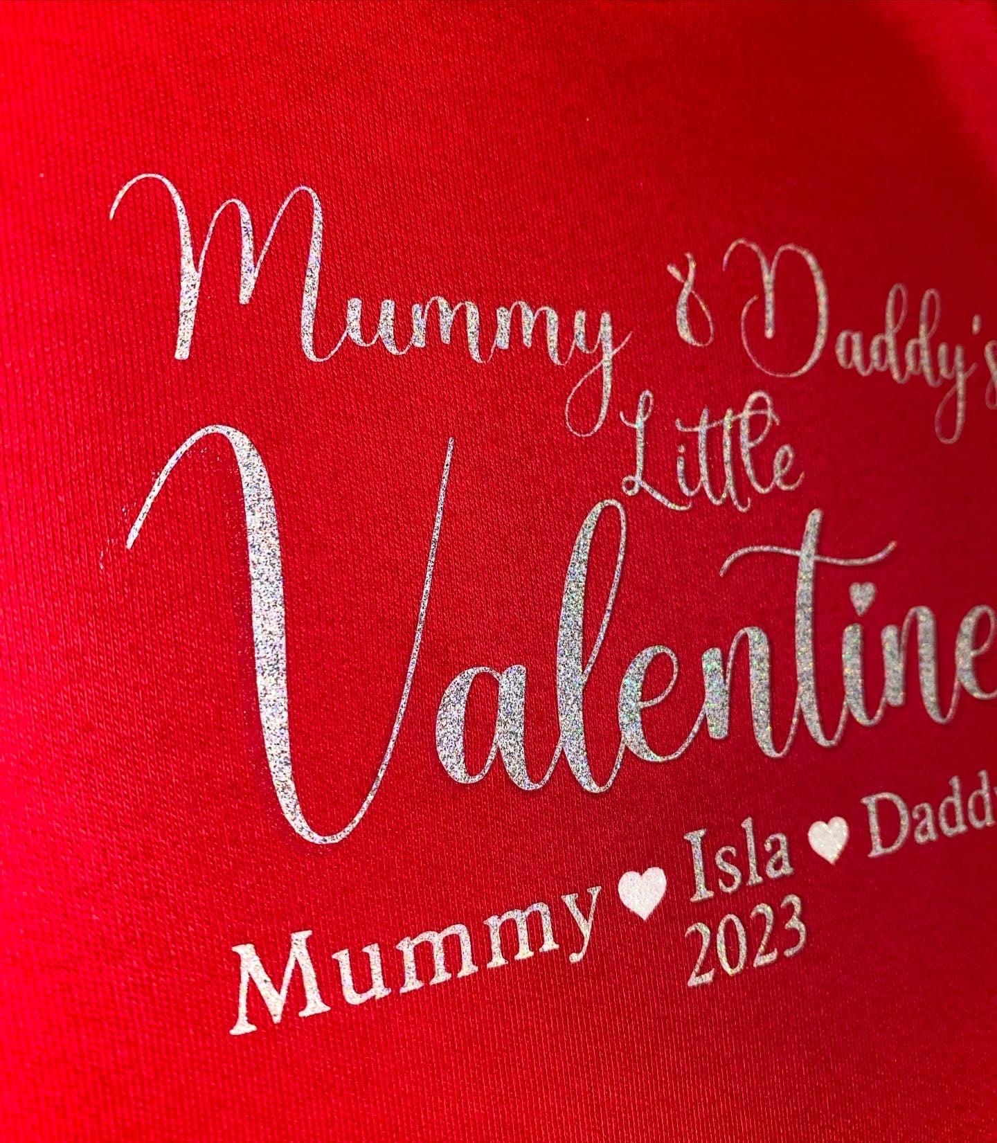 Personalised Red Valentine’s Romper