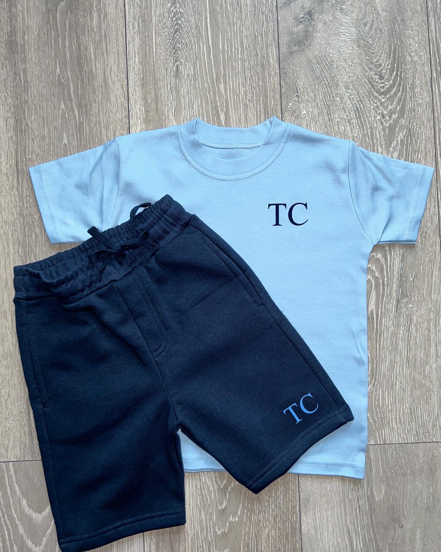 Initial Short Set With T-Shirt