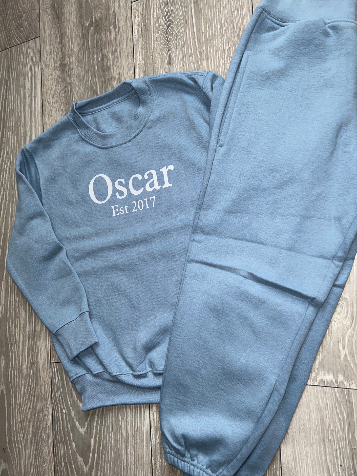 Unisex Est Personalised Crewneck Tracksuit