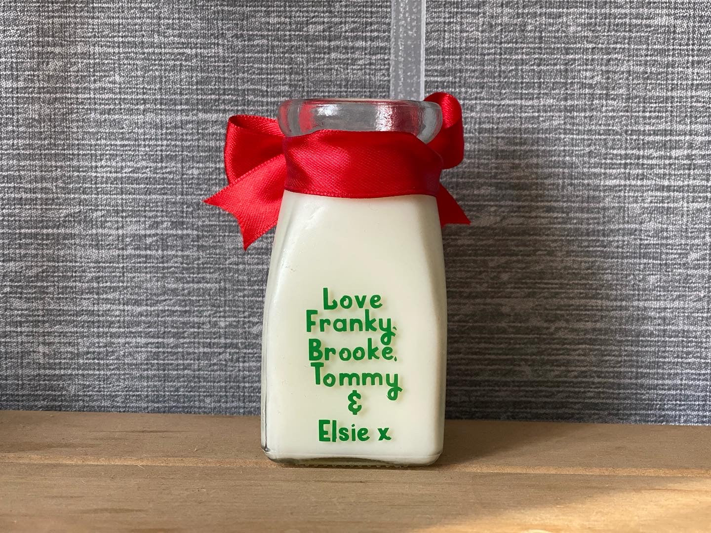 Santa’s Milk Personalised Mini Bottle