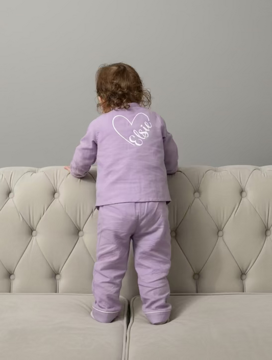 Brushed Cotton Personalised Pyjamas Girls