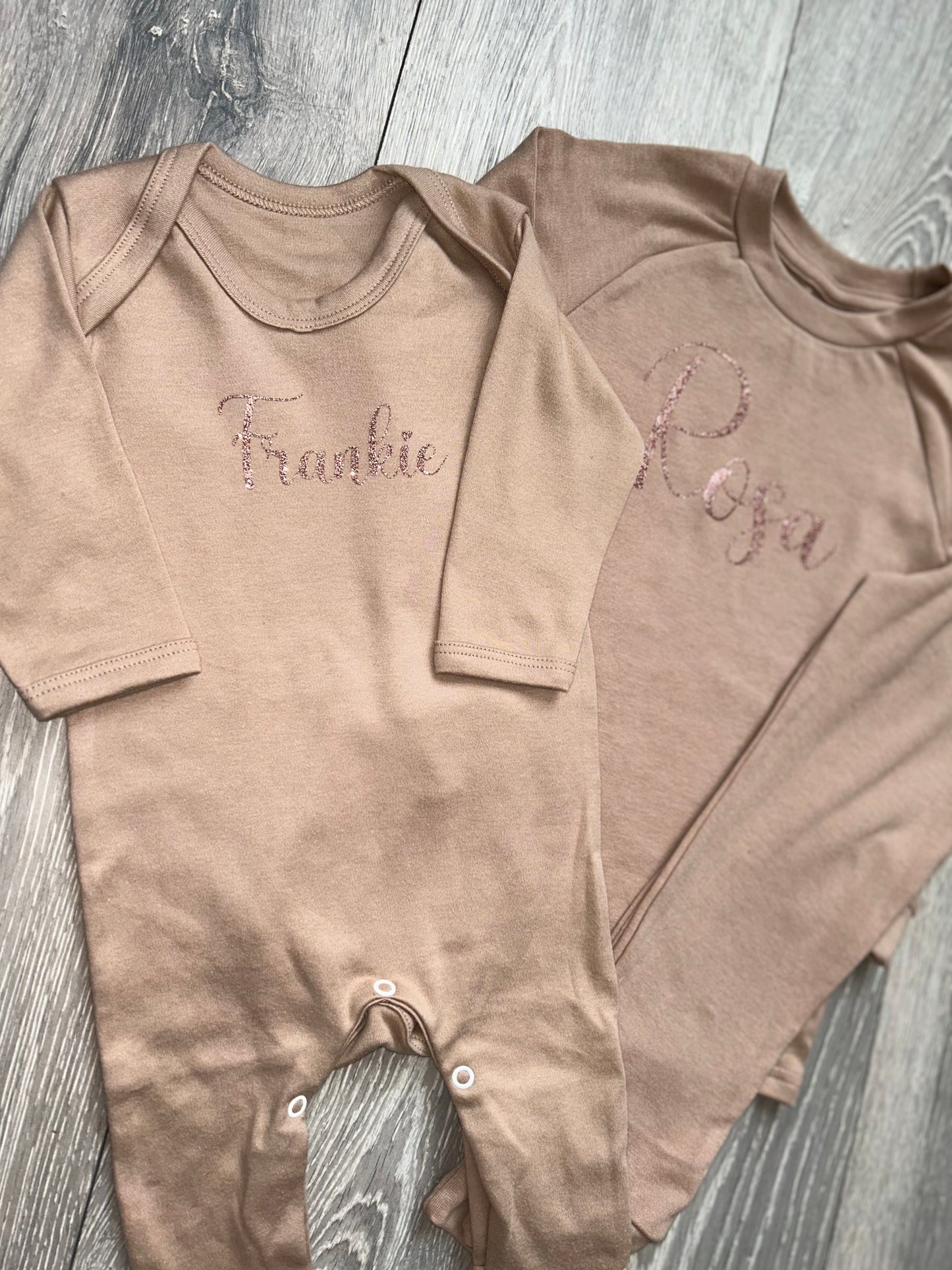 Unisex Personalised Matching Romper