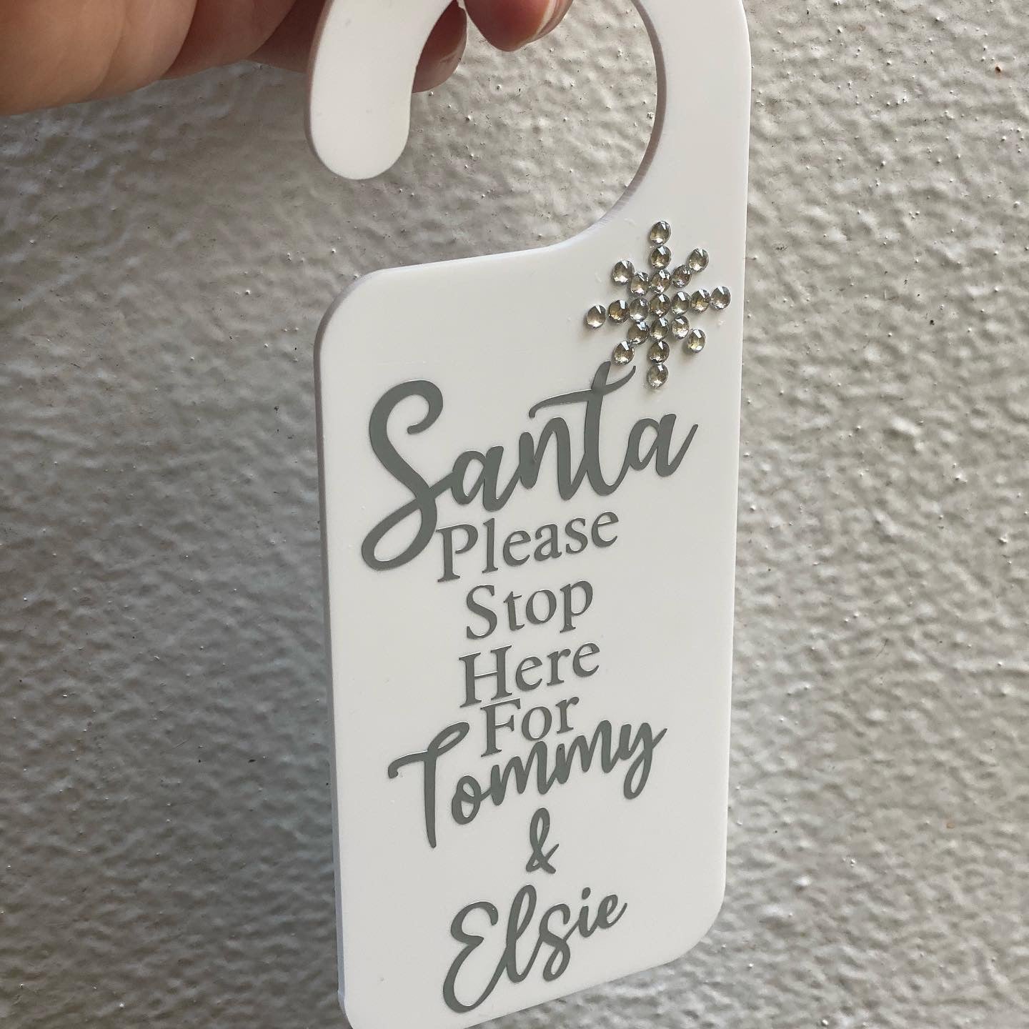 Santa Stop Here Door Hanger